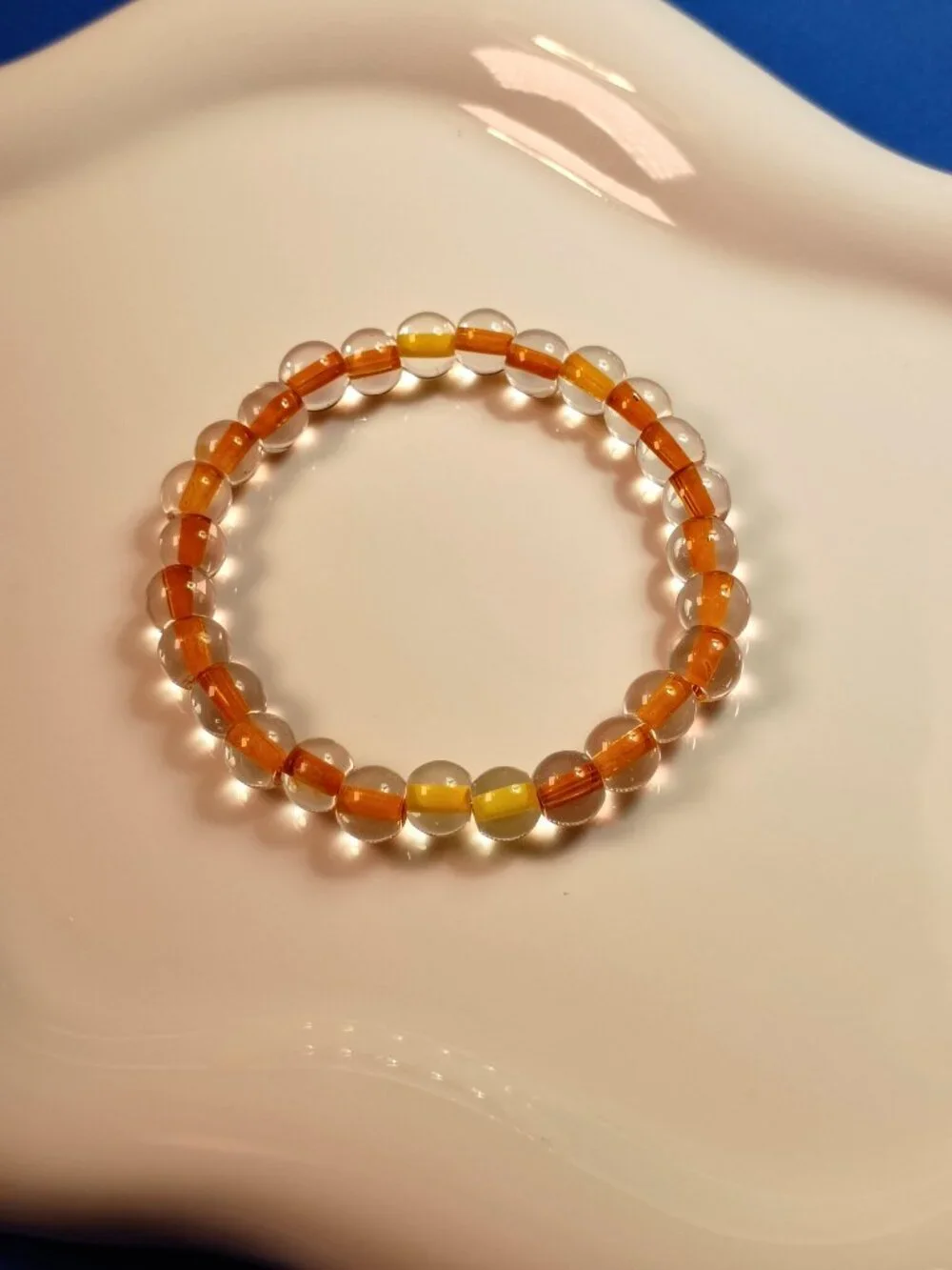 Colorful 3-Piece Kids Bracelet Stack, Handmade Beaded Bracelets, 5 inches